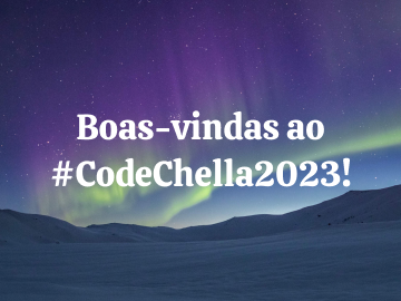 imagem da aurora boreal com o banner